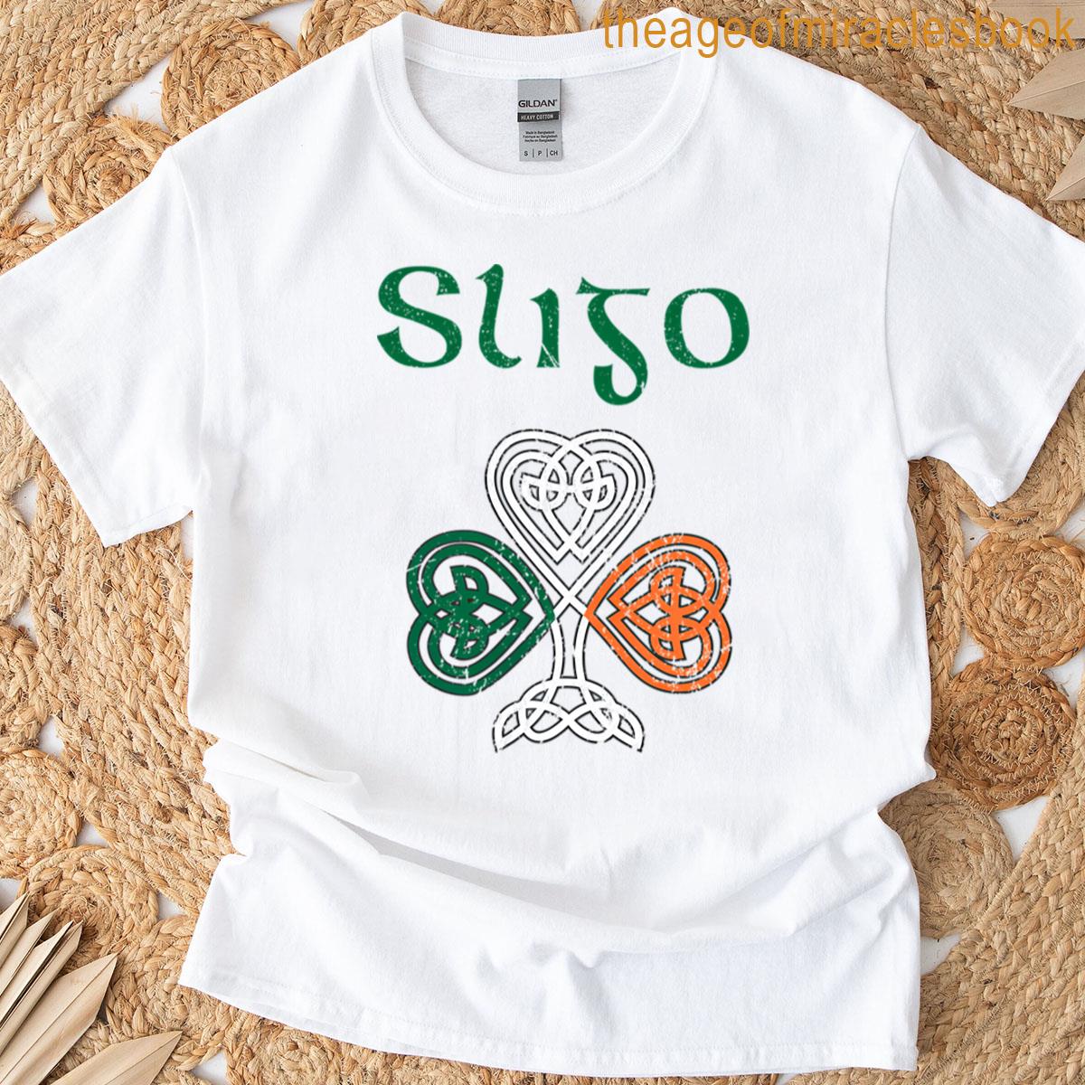 County Sligo Shamrock Ireland Flag Craic And Ceol T-shirt