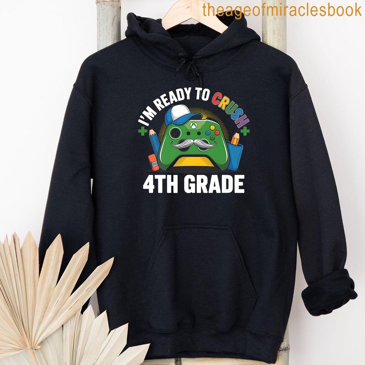 Alternative view of 4th Grade Gamer Ready Crush School Year Gaming Fun Premium T-shirt