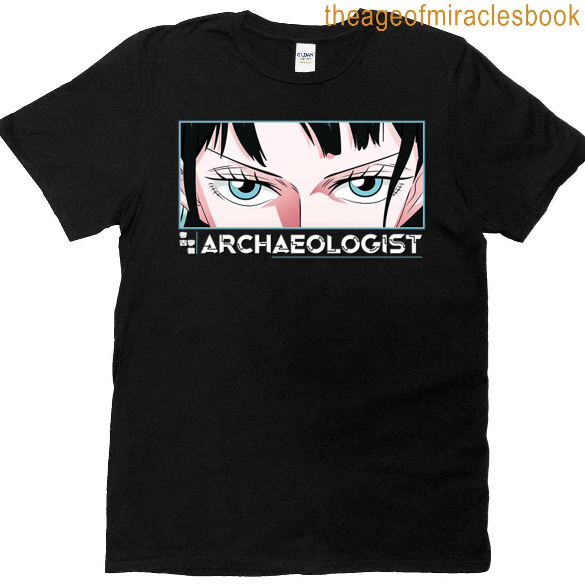 Archaeologist Anime Eyes Japanese Cozy Anime Style Oversized T-shirt