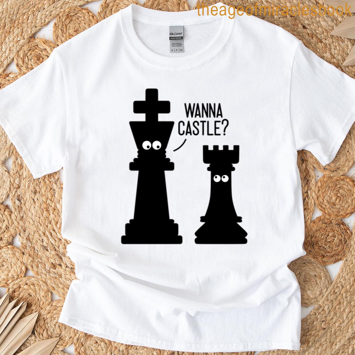 Cartoon Chess Pieces – King And Rook Castling T-shirt