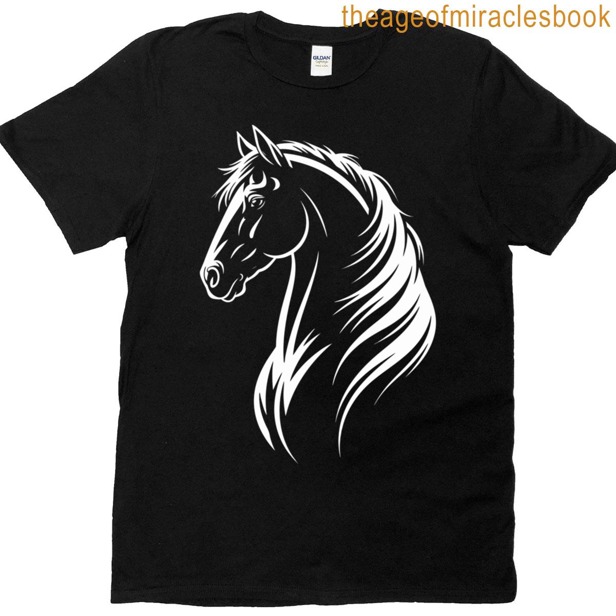 Graphic Design Of Silhouette Horses For Horse Lovers T-shirt