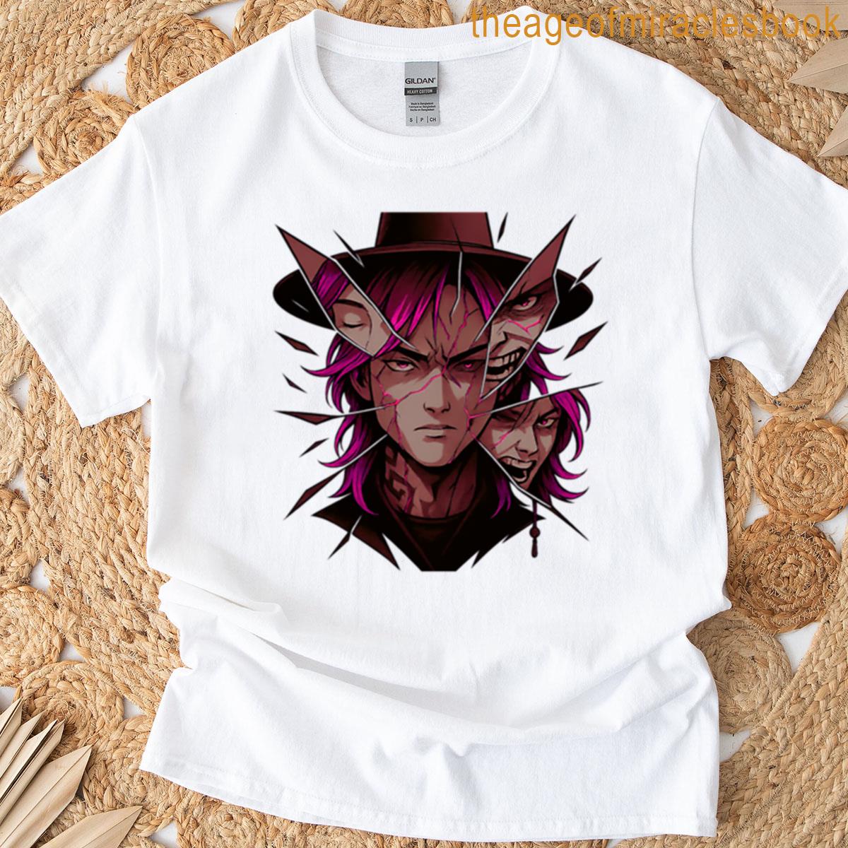 Kpop Demon Hunters Fan Art In Anime Style Huntrix Saja Boys Romance Saja Oversized T-shirt