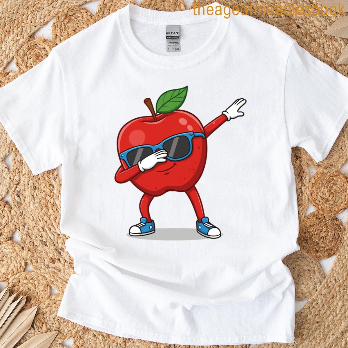 Apple Picking Day Harvest Orchard Dabbing Apple T-shirt