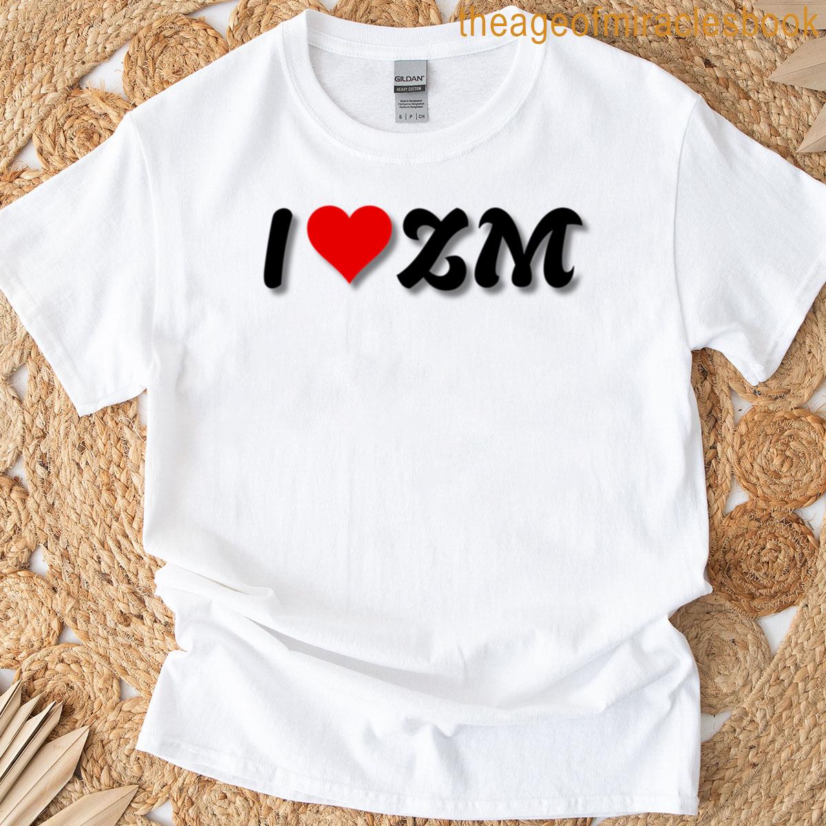 I Love Zohran Mamdani Bold Minimalist Fan Art Design T-shirt