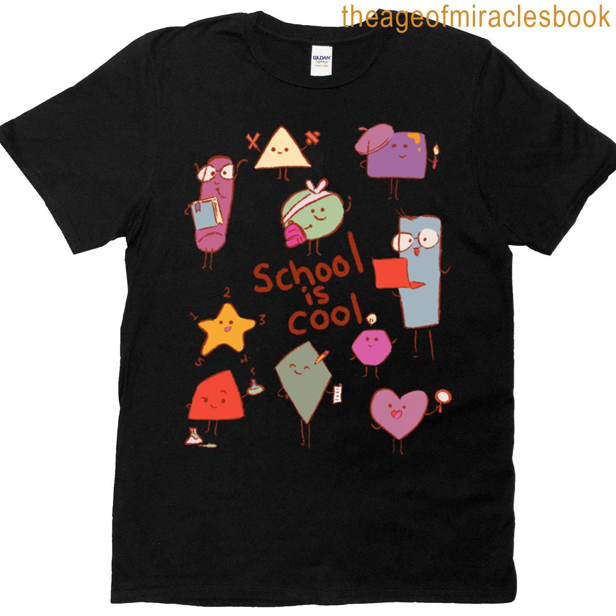 Kawaii Shapes School Is Cool T-shirt
