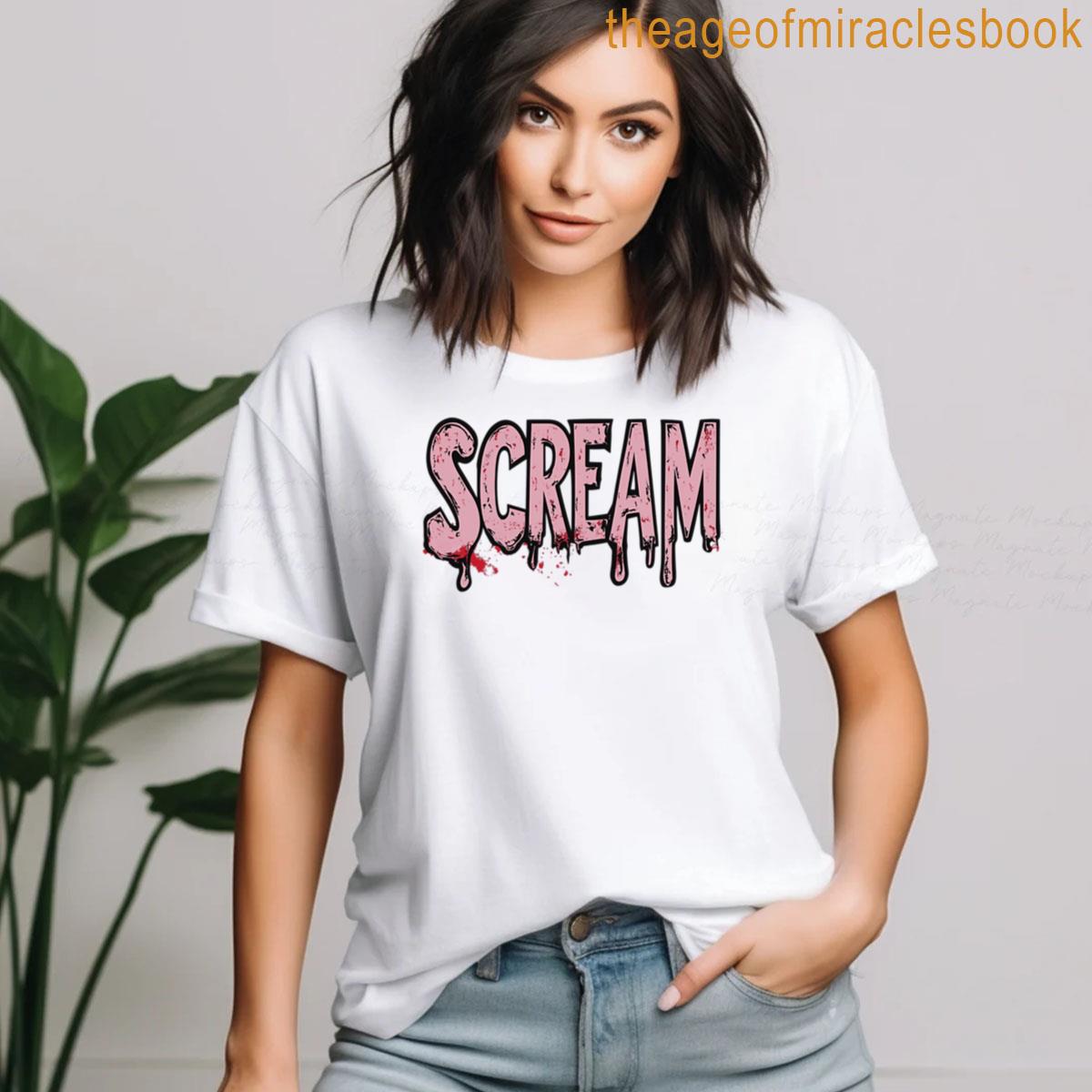 Tシャツ・カットソー NOT4NERD Scream TShirts Dark Pink TS097DPK 낫포너드(NOT4NERD) Scream T-Shirts - Dark Pink - 사이즈