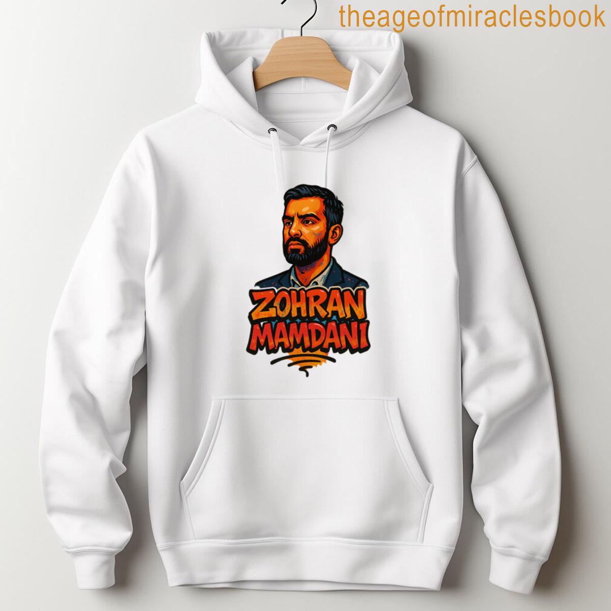 Alternative view of Zohran Mamdani Graffiti Style Urban Political Streetwear T-shirt