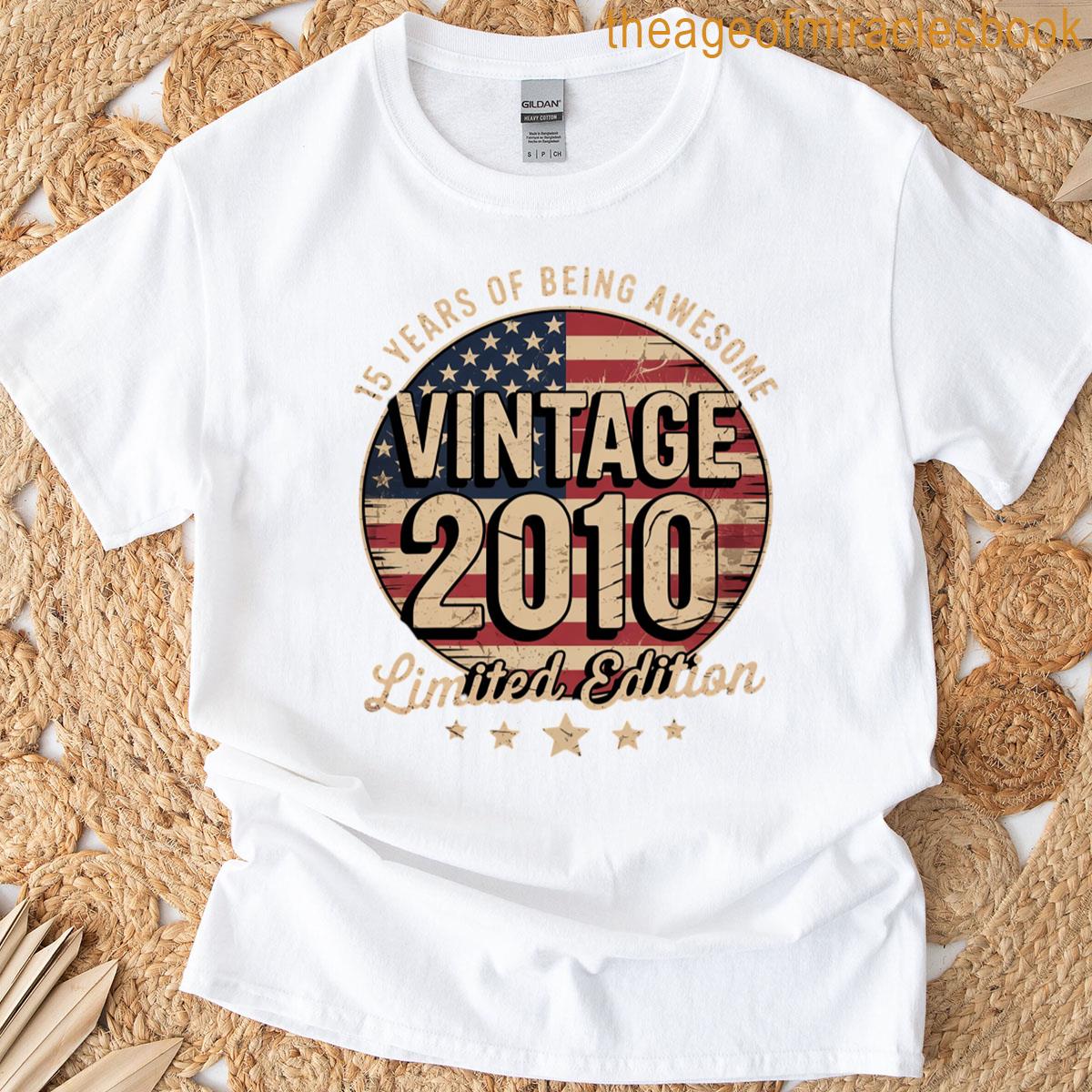 2010 15-year-old Usa Flag T-shirt