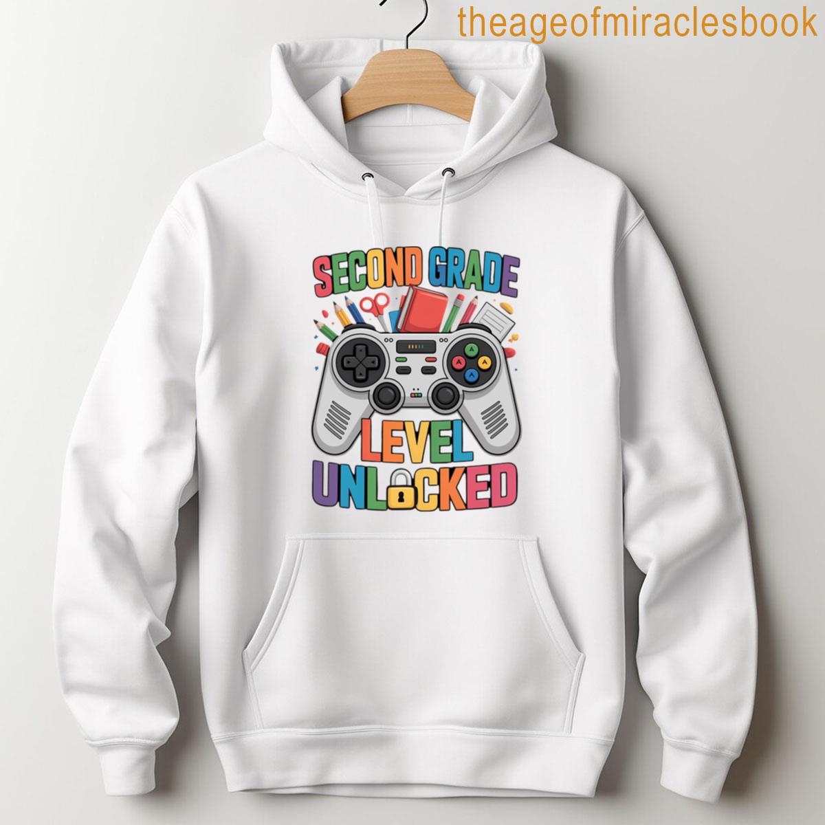 Alternative view of 2nd Grade Level Unlocked Gamer First Day Of School T-shirt