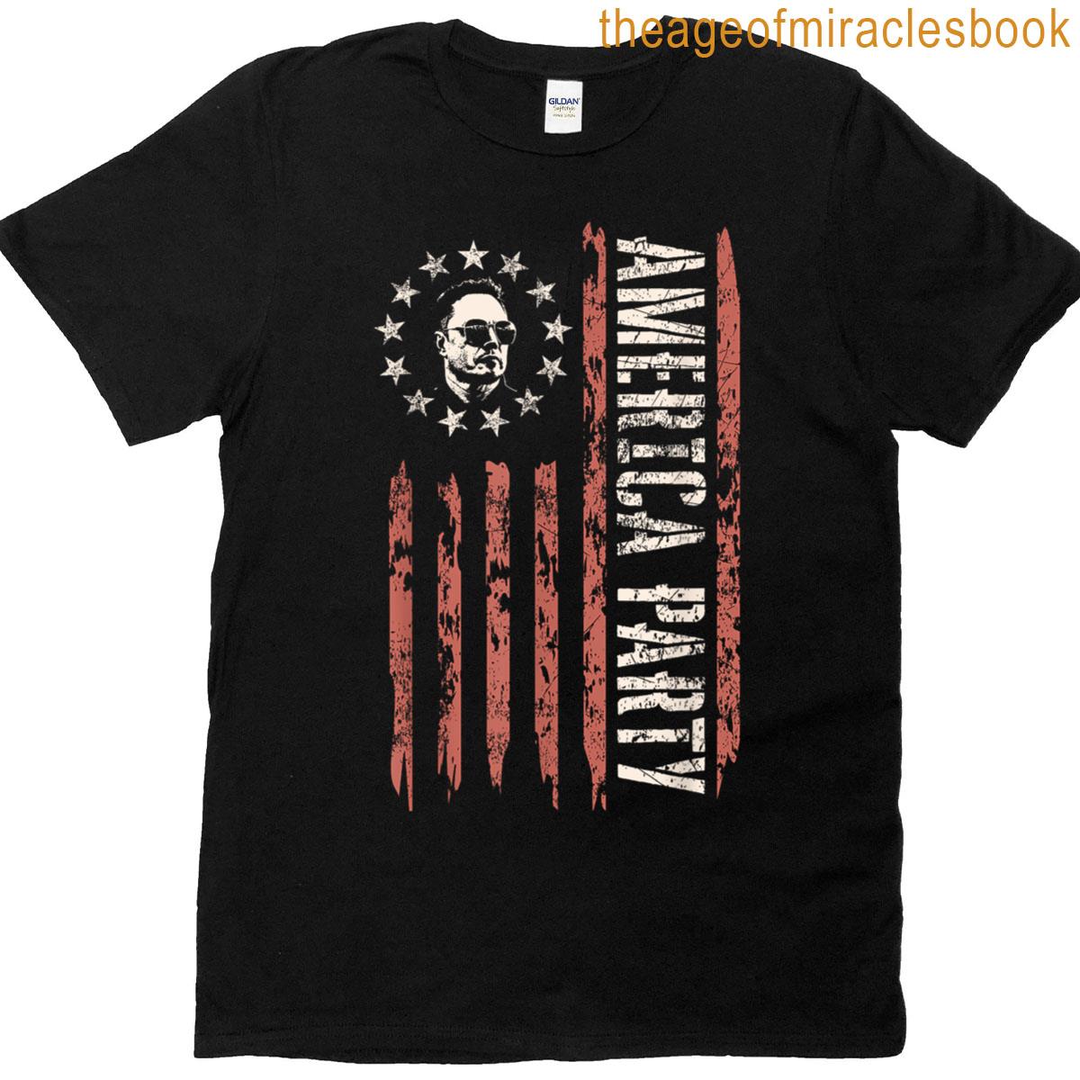 America Party Est 2025 American Patriotic Usa Flag July 4th T-shirt