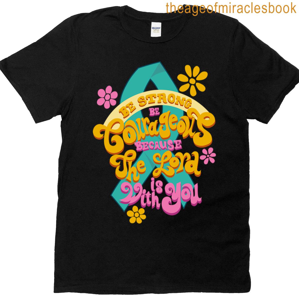 Motivational Cancer Teal Ribbon T-shirt