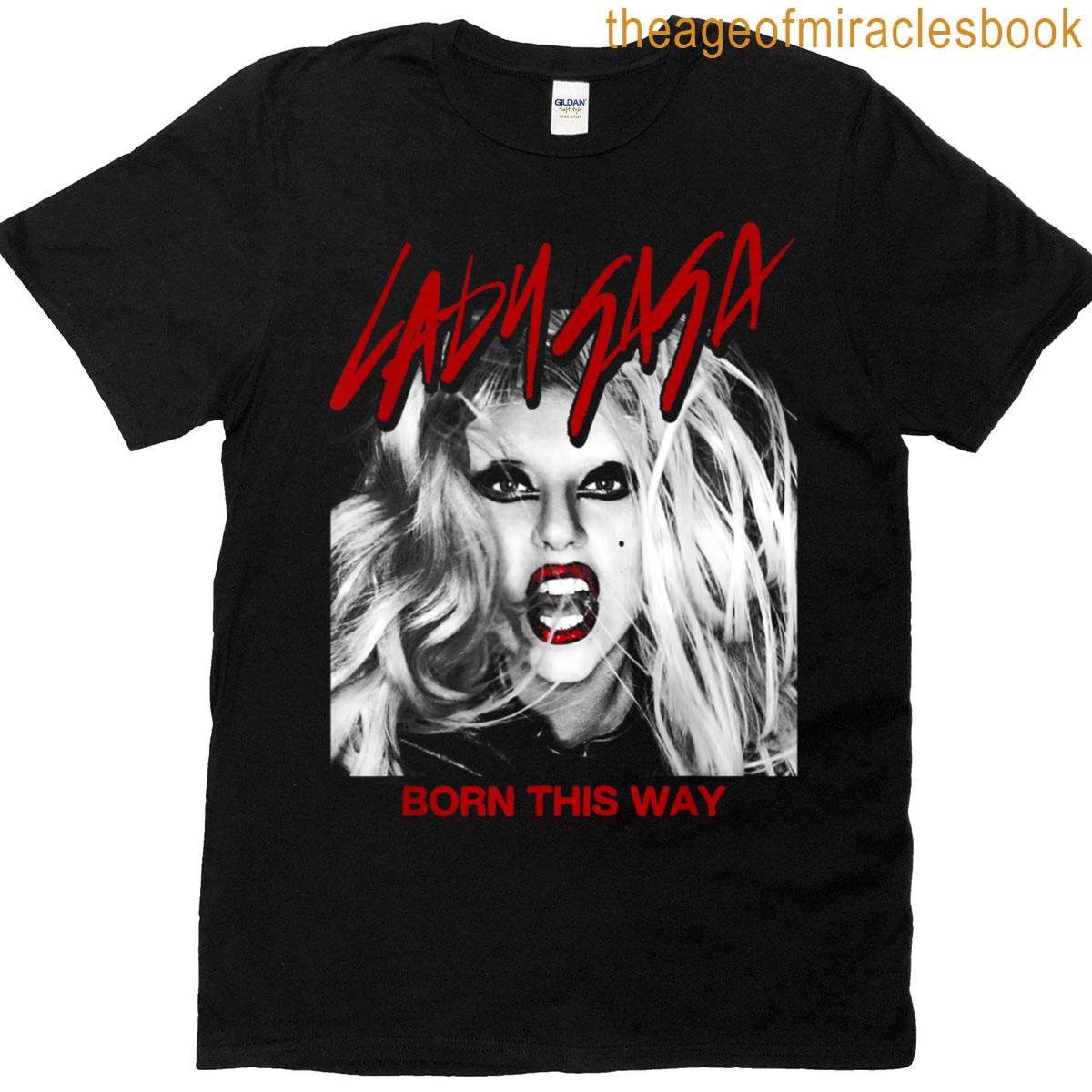 Official Lady Gaga Born This Way Cover T-shirt