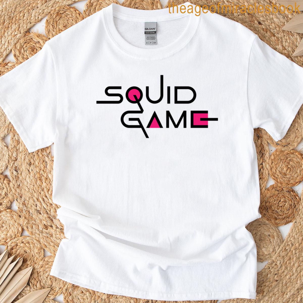 Squid Game Logo Sticker Hat T-shirt