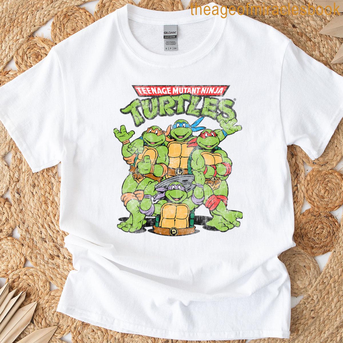 boohoo Teenage Mutant Ninja Turtles コラボ 半袖 Tシャツ 白 teenage-mutant-ninja-turtles-