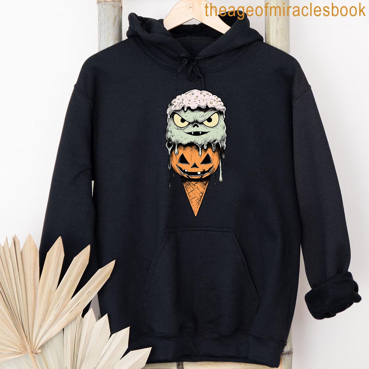 Alternative view of Zombie Halloween Ice Cream T-shirt