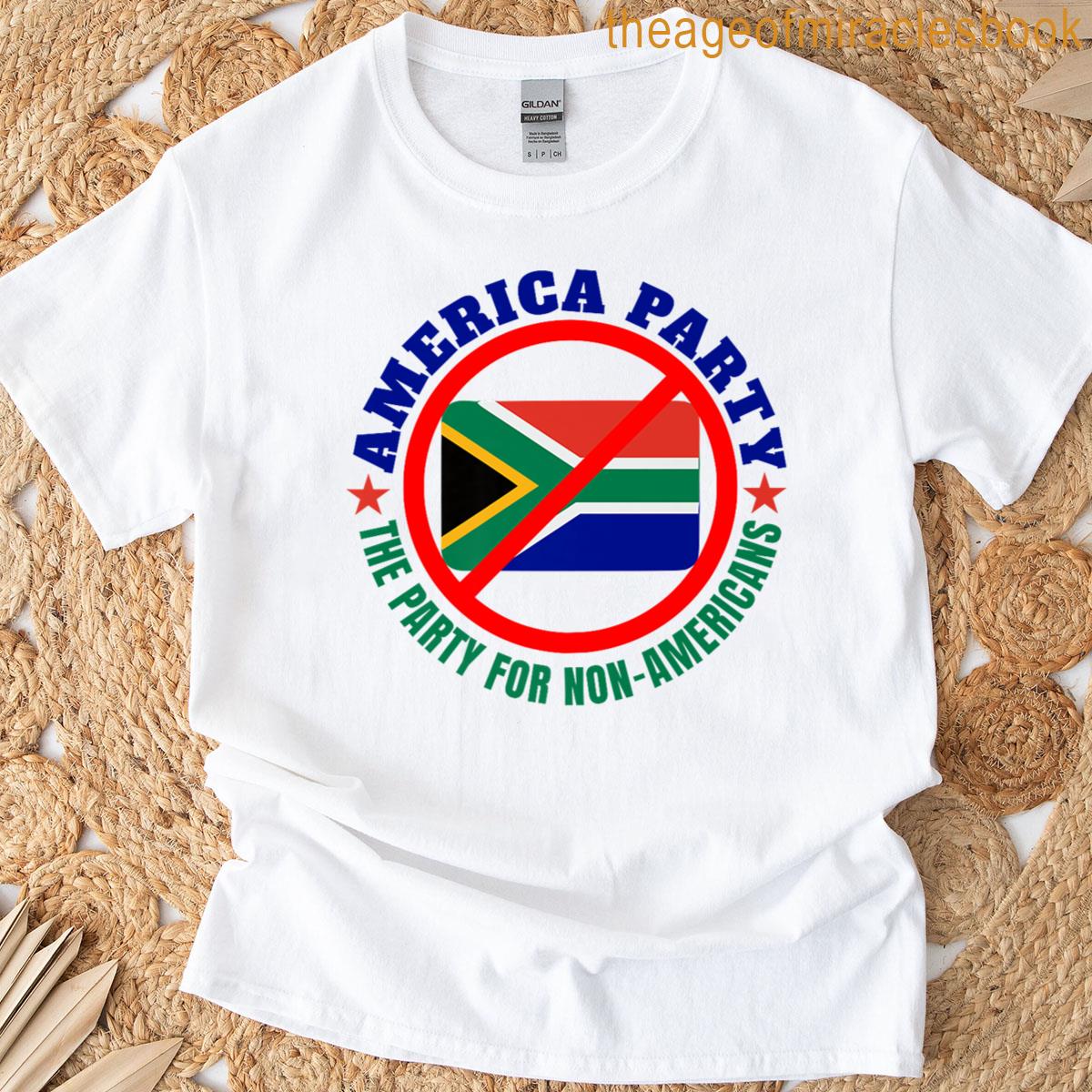America Party Est 2025 American Patriotic Usa Flag July 4th Premium T-shirt