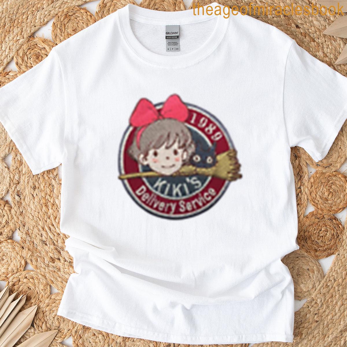 Kikis Delivery Service Cute Anime Badge Image T-shirt