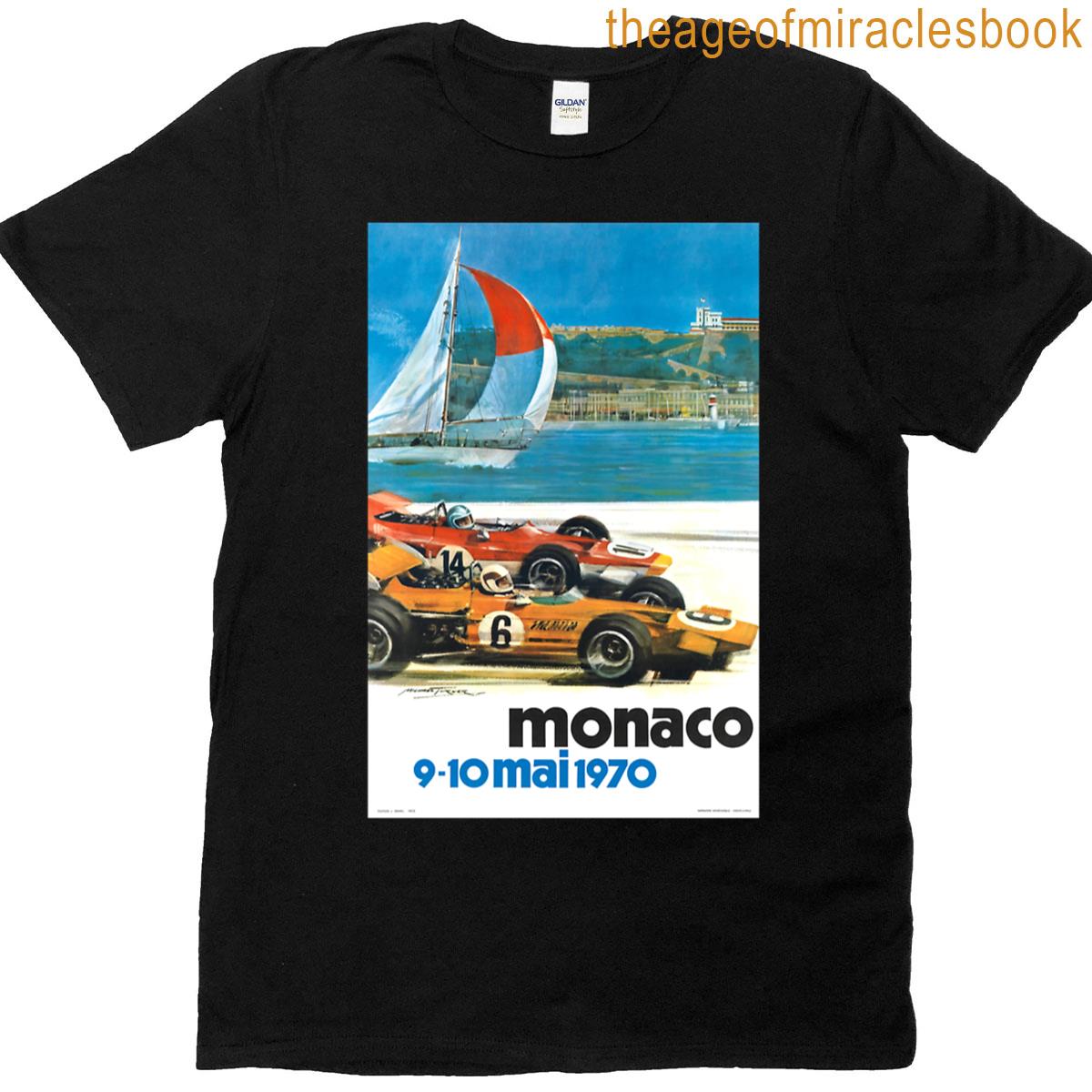 1970 Monaco Grand Prix Racing Poster T-shirt