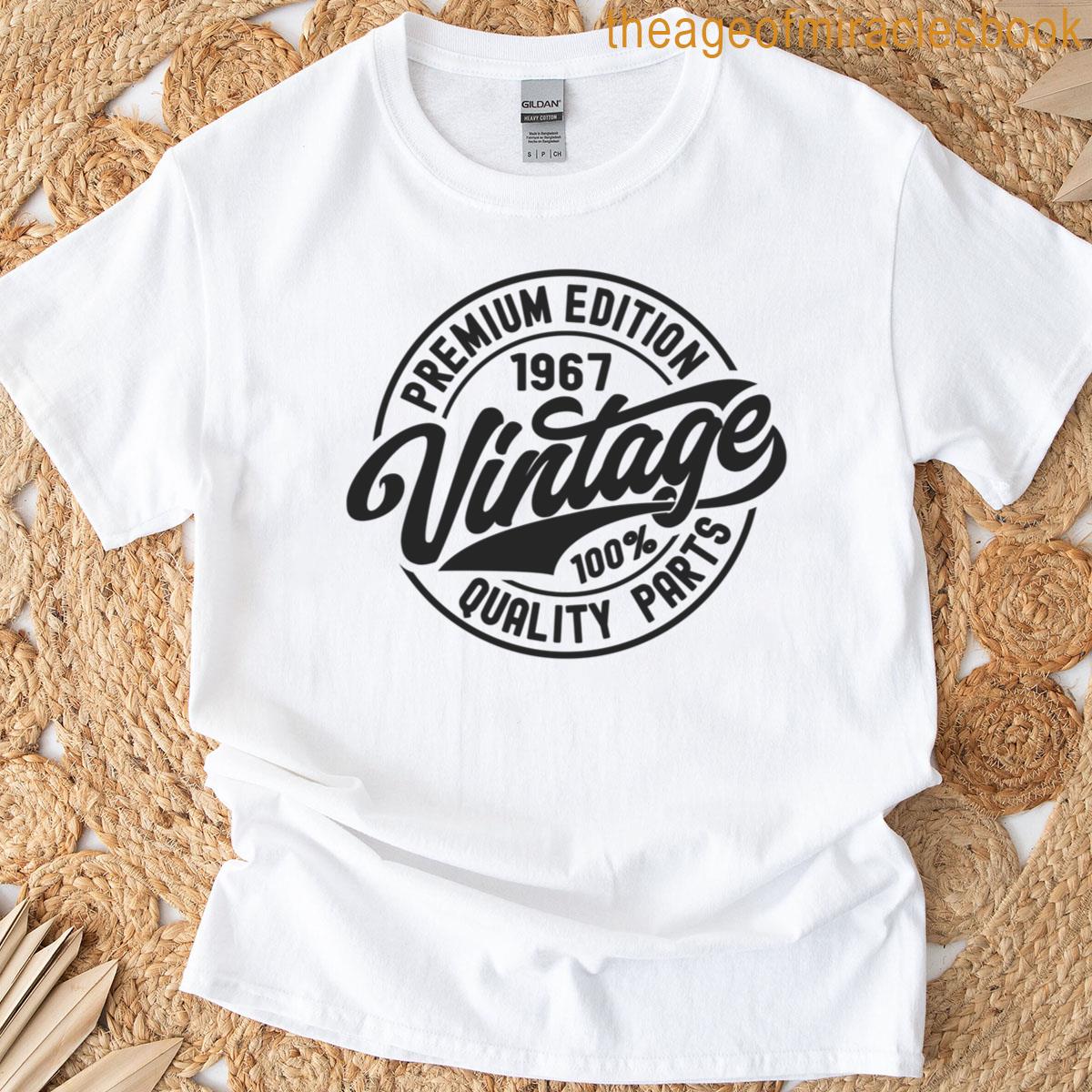 1967 Birthday Premium Edition Vintage Born In 1967 Birthday T-shirt