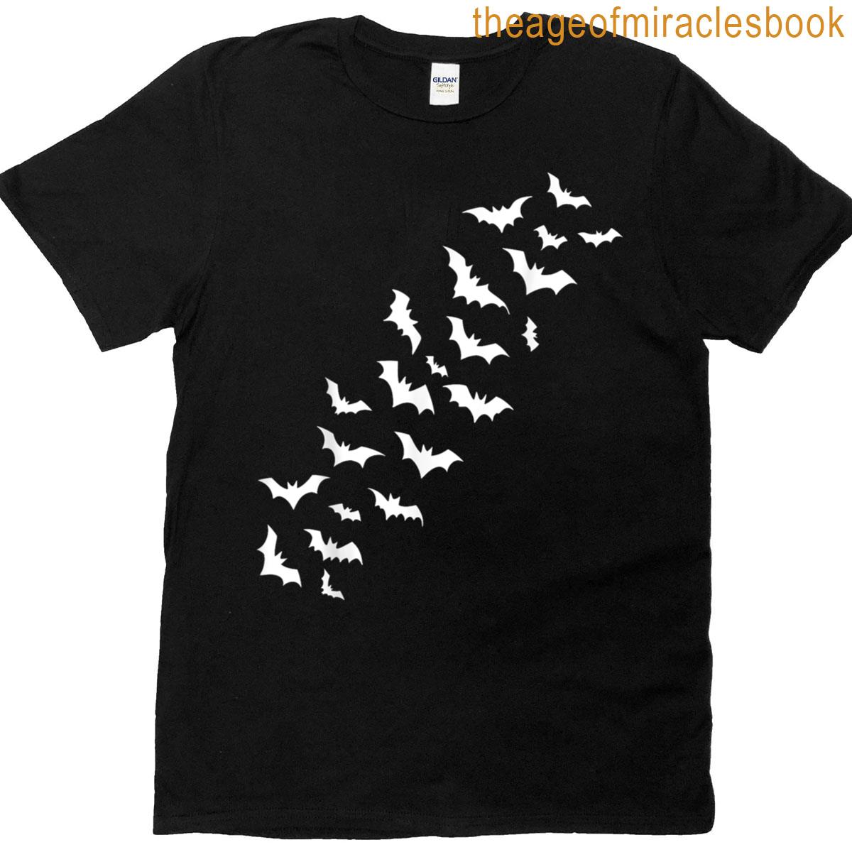 2 Sides Vintage Halloween Haunted House Scary Night T-shirt
