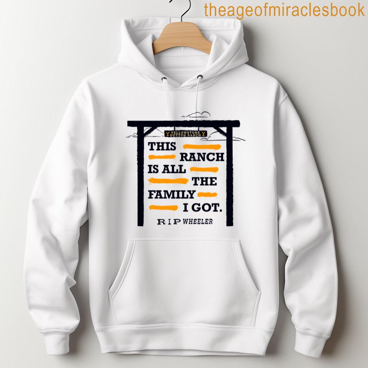 Alternative view of Yellowstone This Ranch Is All The Family I Got Chest Logo T-shirt