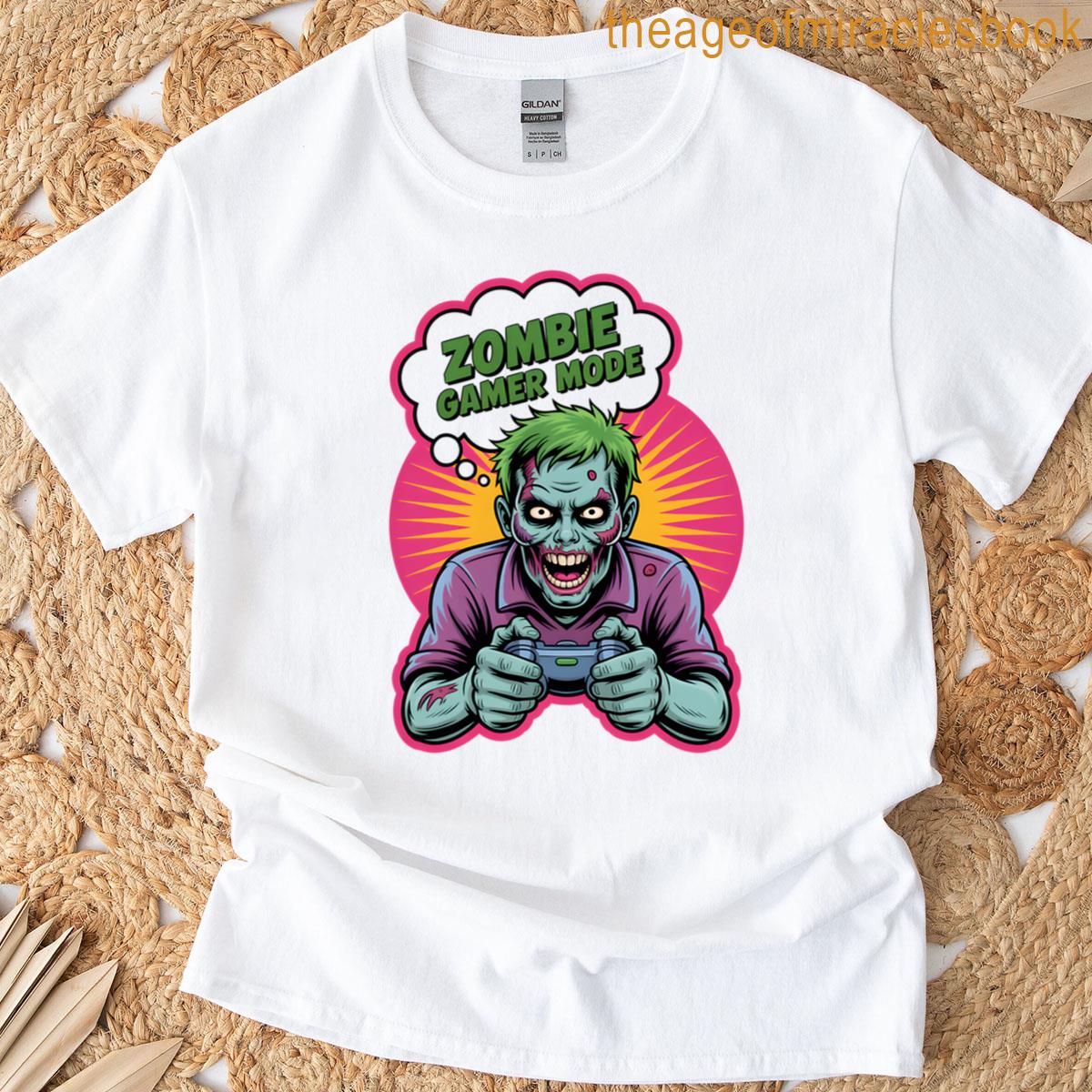 Zombie Gamer Mode – Funny Undead Video Game Fan T-shirt