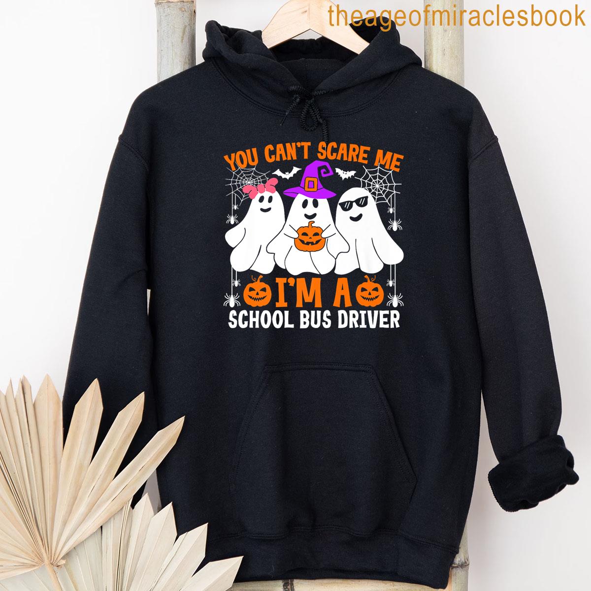 Alternative view of You Cant Scare Me Im A School Bus Driver Halloween Costume Premium T-shirt