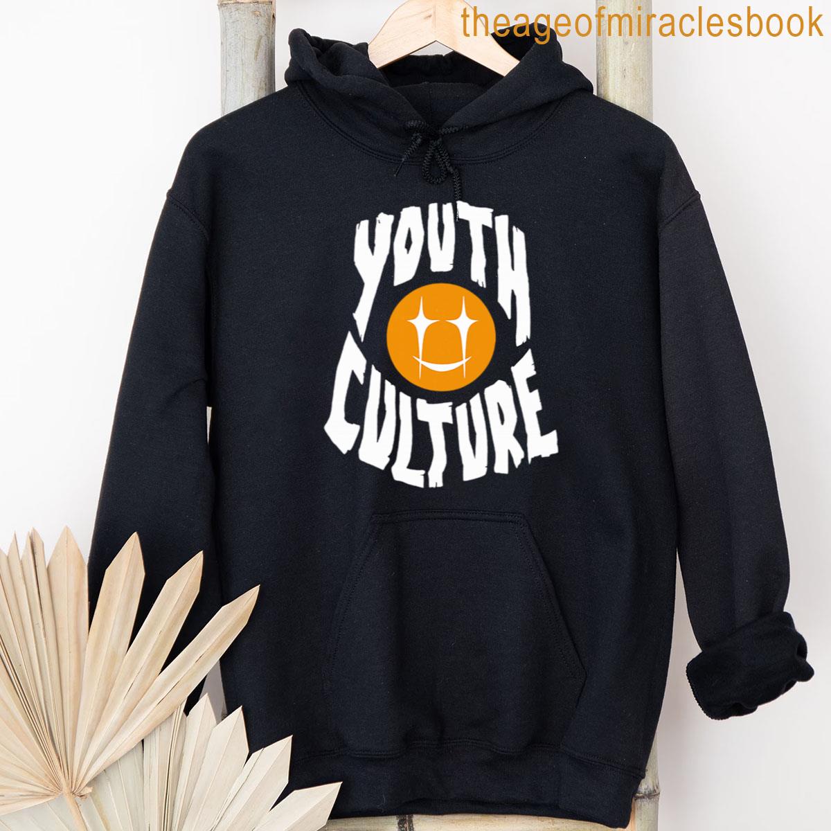 Alternative view of Youth Culture Retro Smile Face Trendy Streetwear Graphic Tee Sticker Design Oversized T-shirt