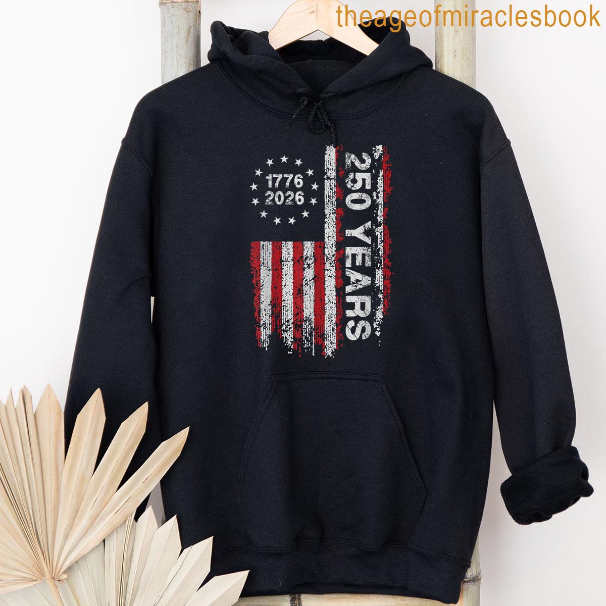 Alternative view of 250 Years America Anniversary 250th Independence Day Freedom T-shirt