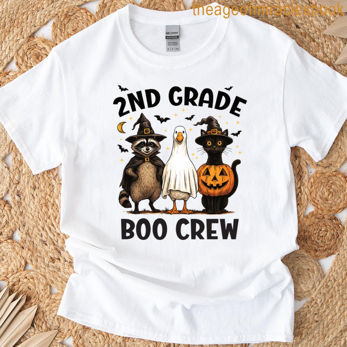 2nd Grade Boo Crew Halloween Costume T-shirt