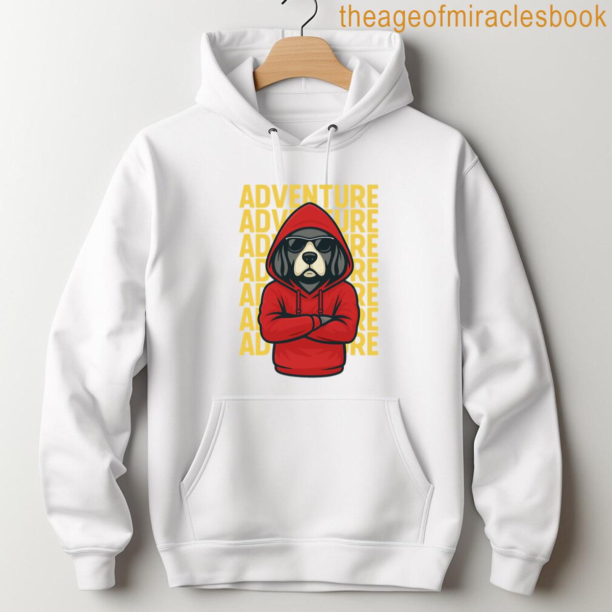 Alternative view of Adventure Dog Cool Cartoon Design Oversized T-shirt