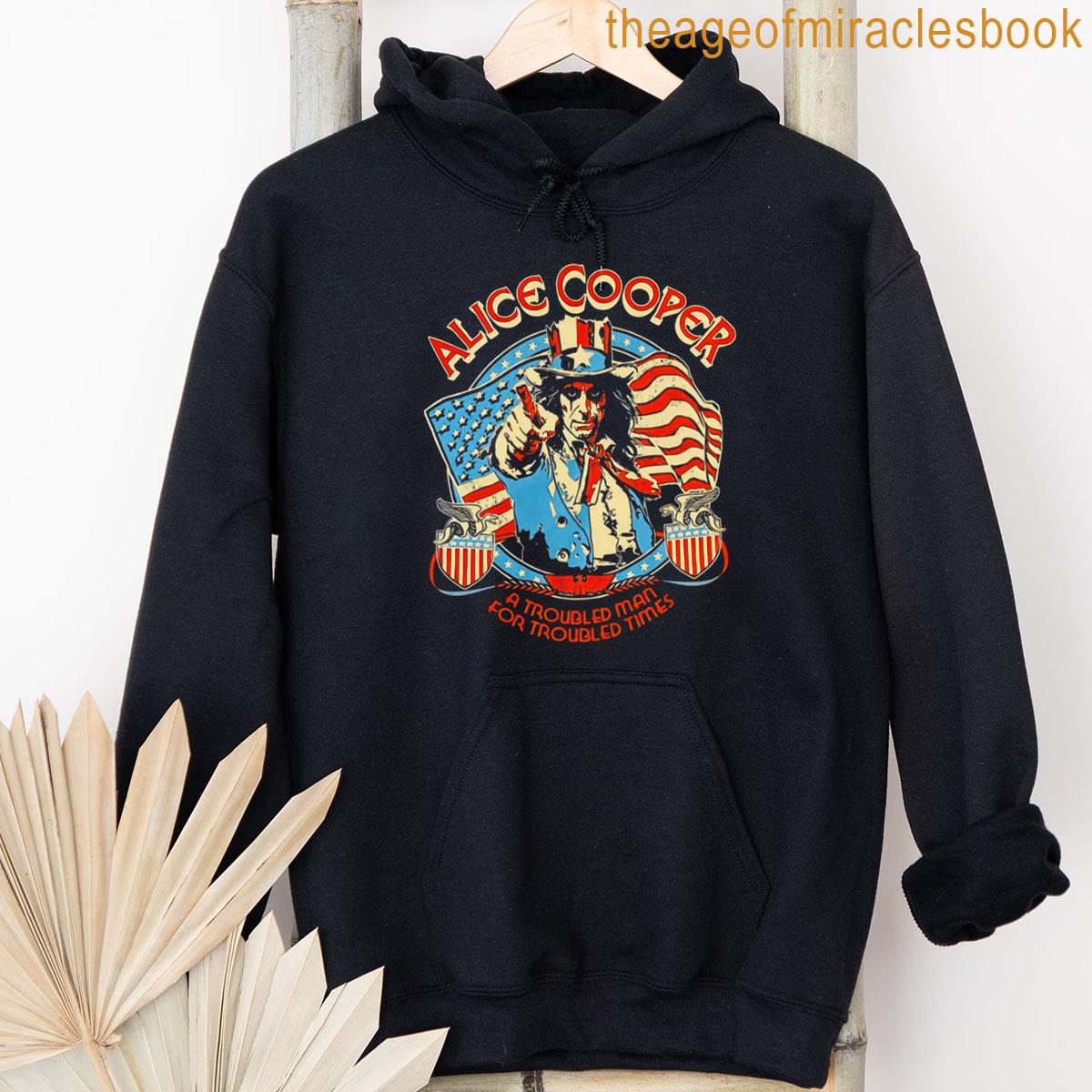 Alternative view of Alice Cooper Uncle Sam Poster Art For Rock Rebels And Gift For Political Satire Fans T-shirt