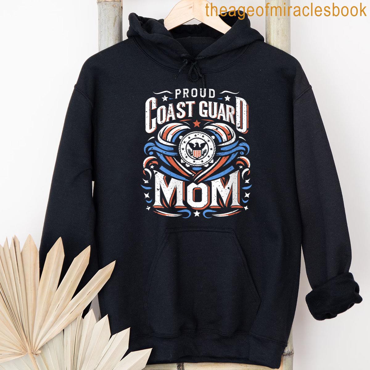 Alternative view of Womens Proud Coast Guard Mom Us Military Mothers Day T-shirt