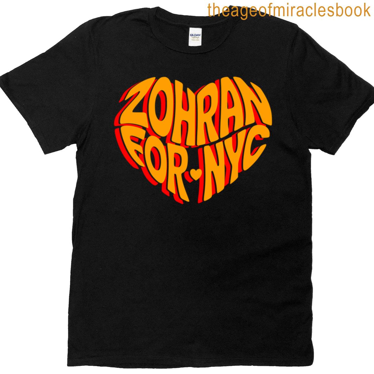 Zohran For Nyc Heart Political Oversized T-shirt