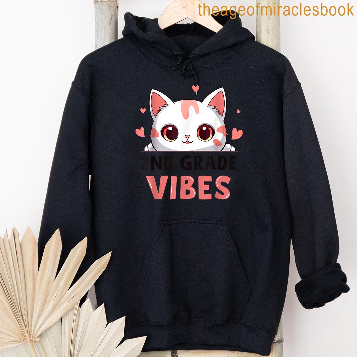 Alternative view of 2nd Grade Vibes Back To School Cute Cat For Girls Kids T-shirt