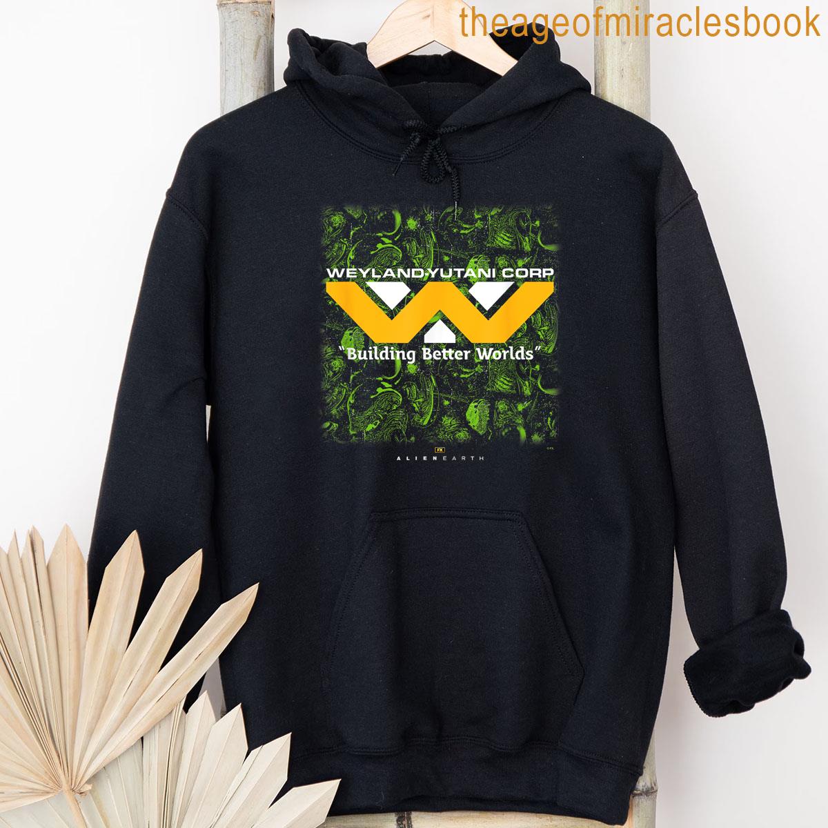 Alternative view of Alien Earth Weyland Yutani Corp Distressed Poster T-shirt