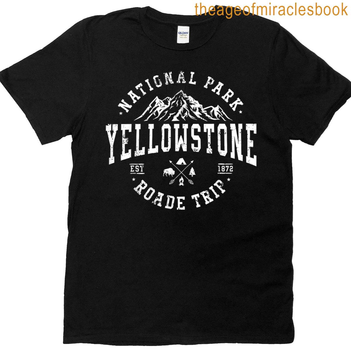 Yellowstone National Park Road Family Trip 2025 Camping T-shirt