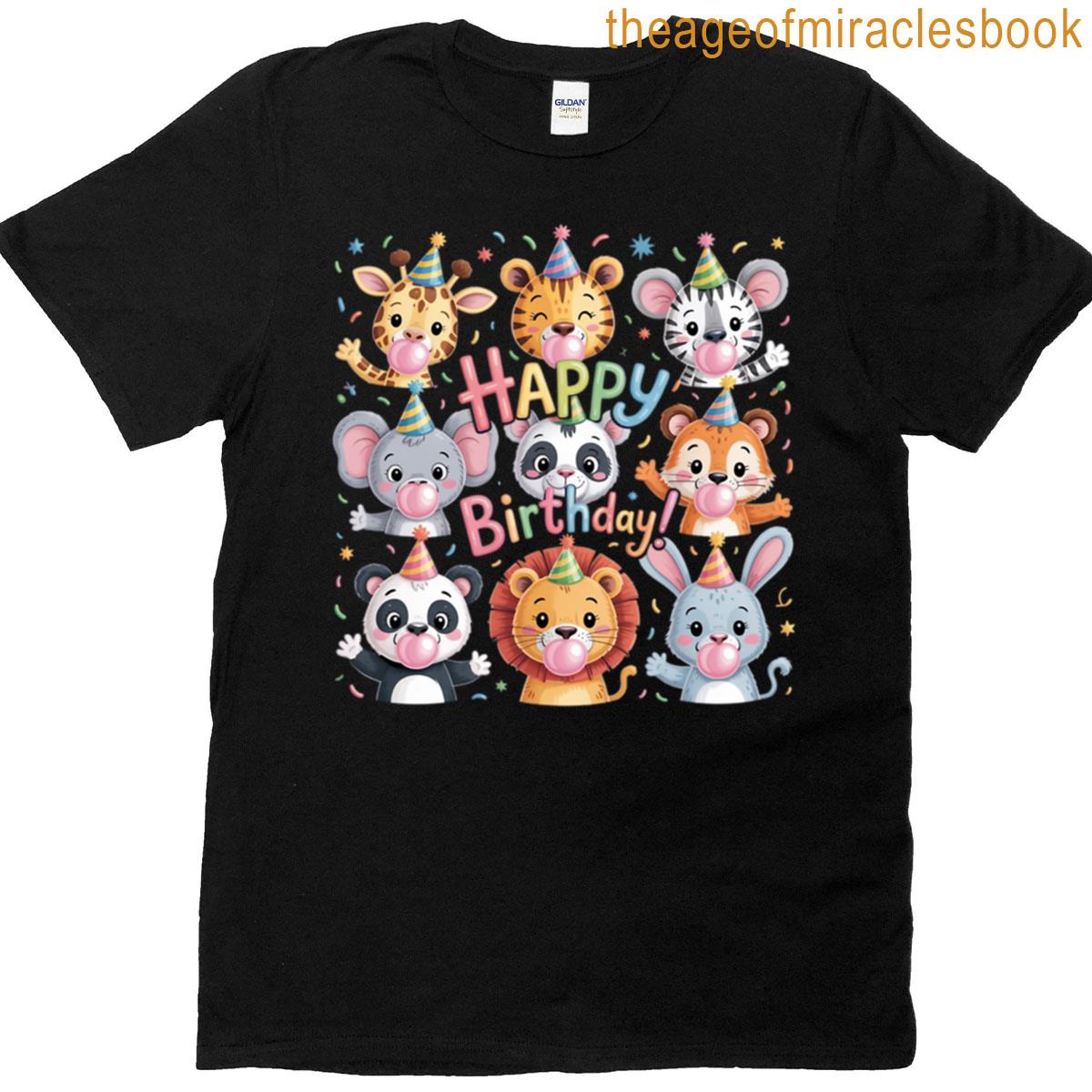 Zoo Animals Wildlife Birthday Party Zoo Day Animals T-shirt