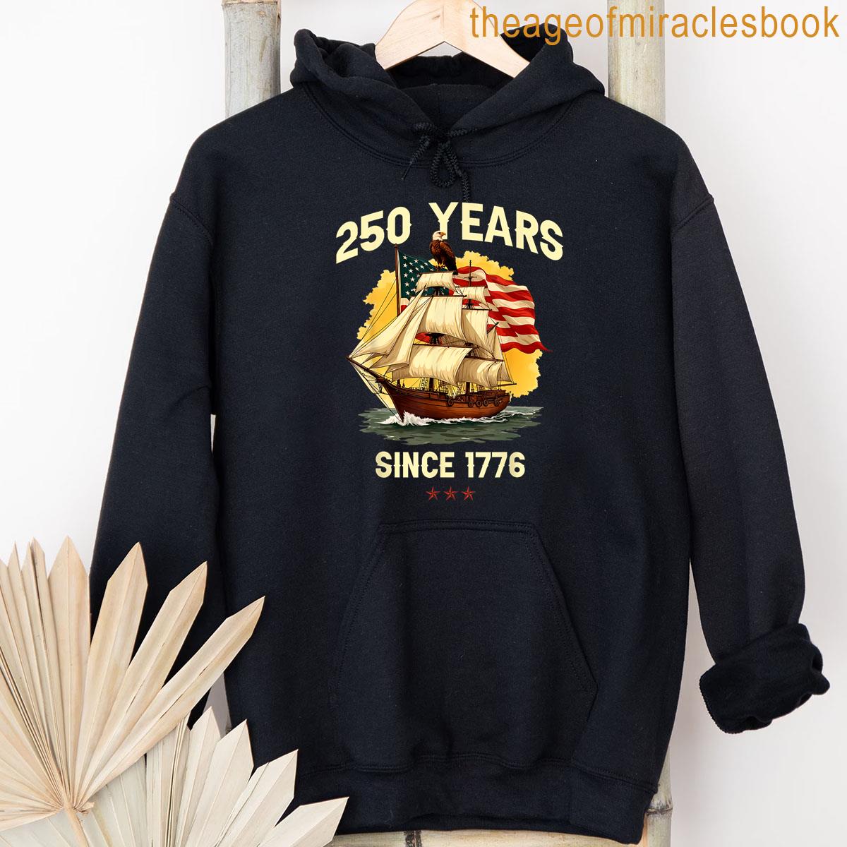Alternative view of 250 Years Since 1776 Patriotic Americans Celebration T-shirt