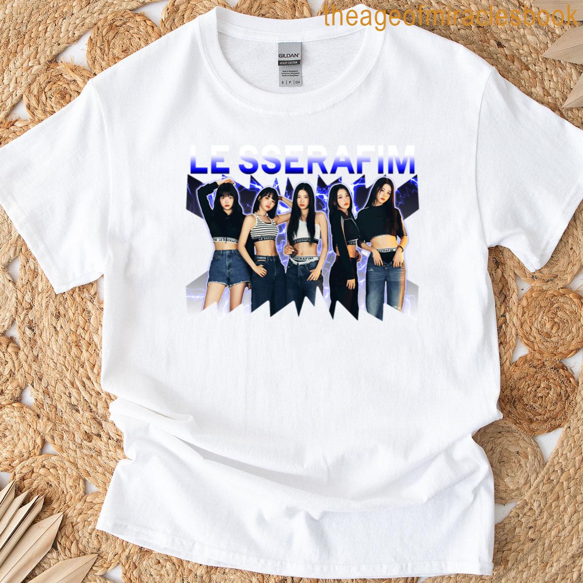 Le Sserafim Vintage Lightning T-shirt