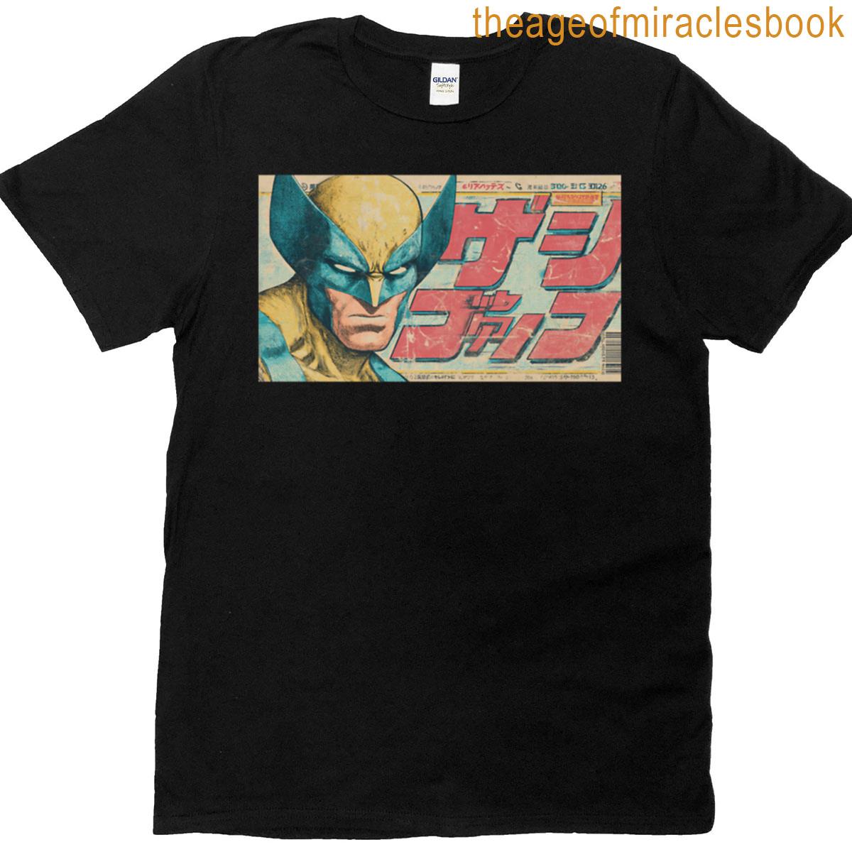 Wolverine Japanese Vintage Poster Desk Mat T-shirt