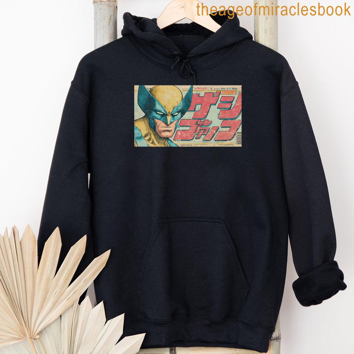 Alternative view of Wolverine Japanese Vintage Poster Desk Mat T-shirt