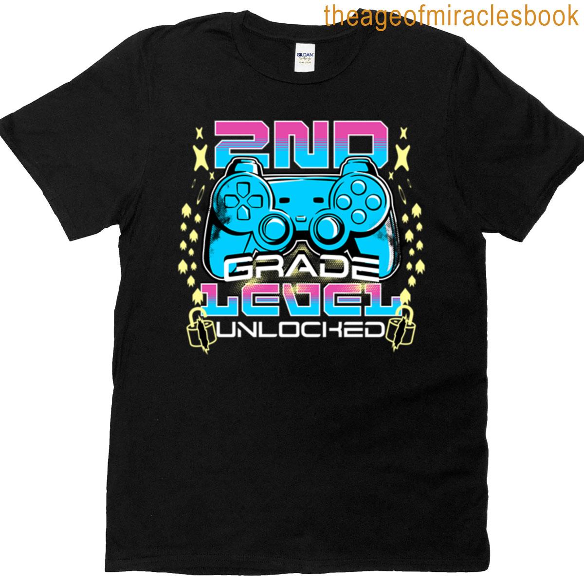 2nd Grade Level Unlocked – Back To School Teacher Kid T-shirt