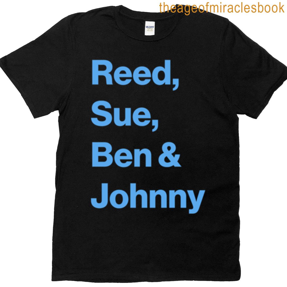 A Fantastic Family Of 4 In Blue T-shirt