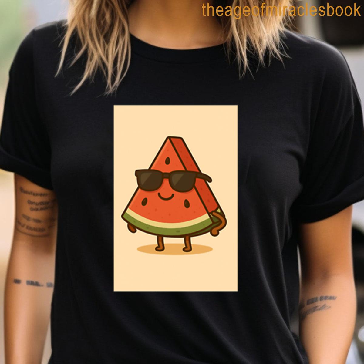 ◆LEE◆ Watermelon Buddy Graphic T-Shirt Black Women's 