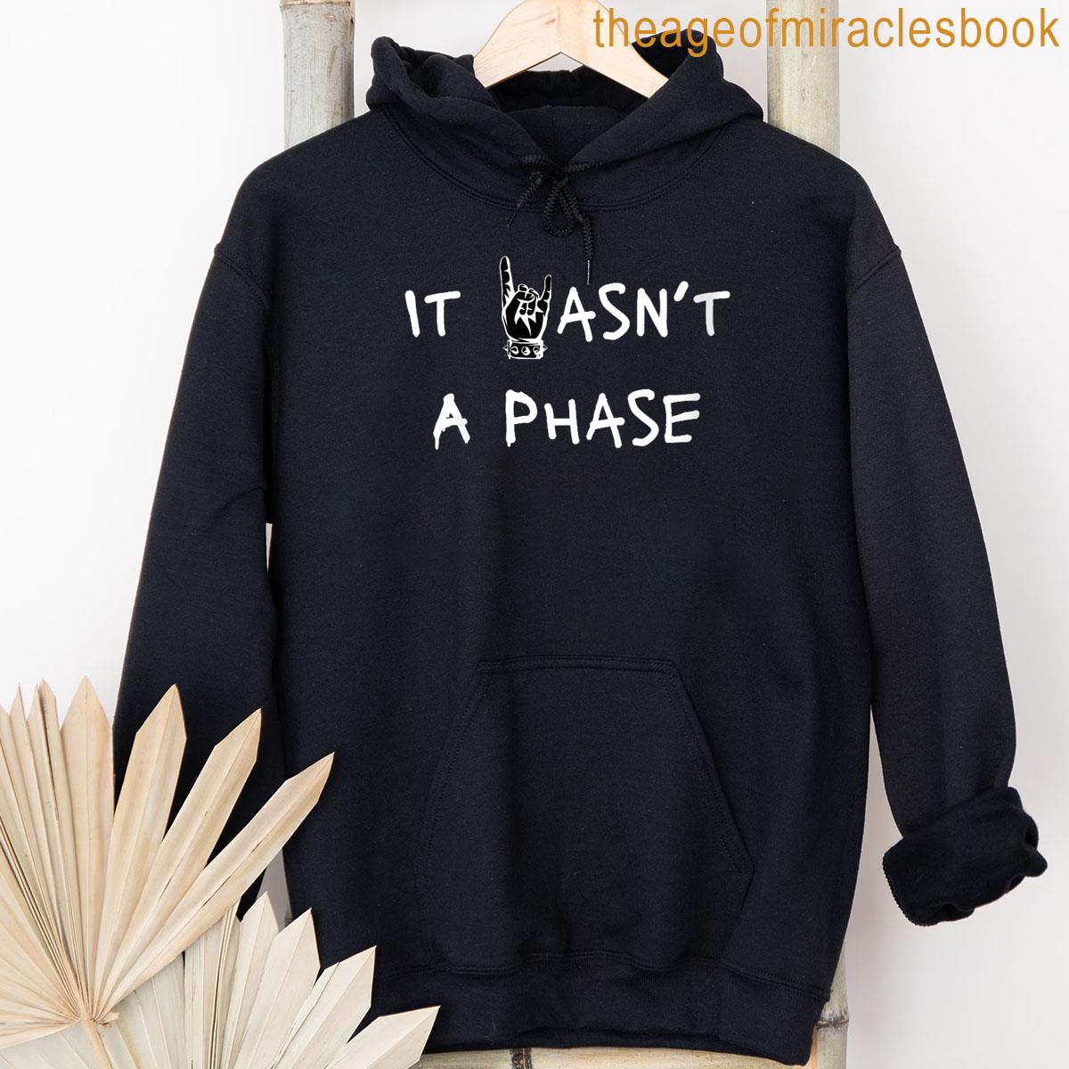 Womens It Wasnt A Phase With Rockmetal Hangfingers Emo Elder