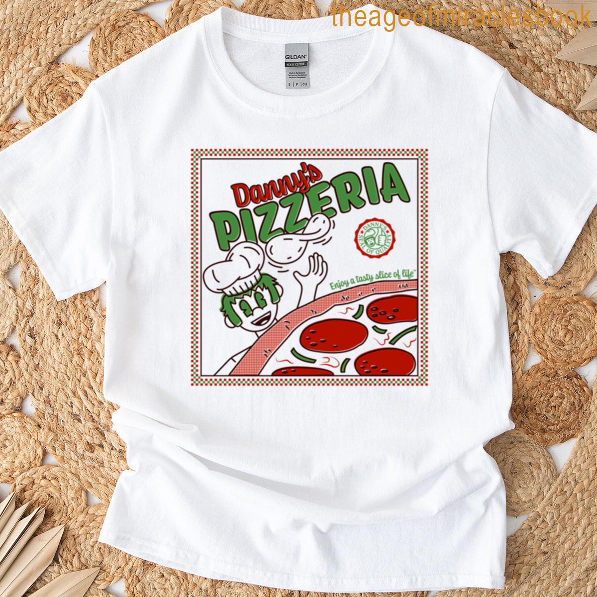Dannys Pizzeria Pizza Box Top Simplified Version T-shirt