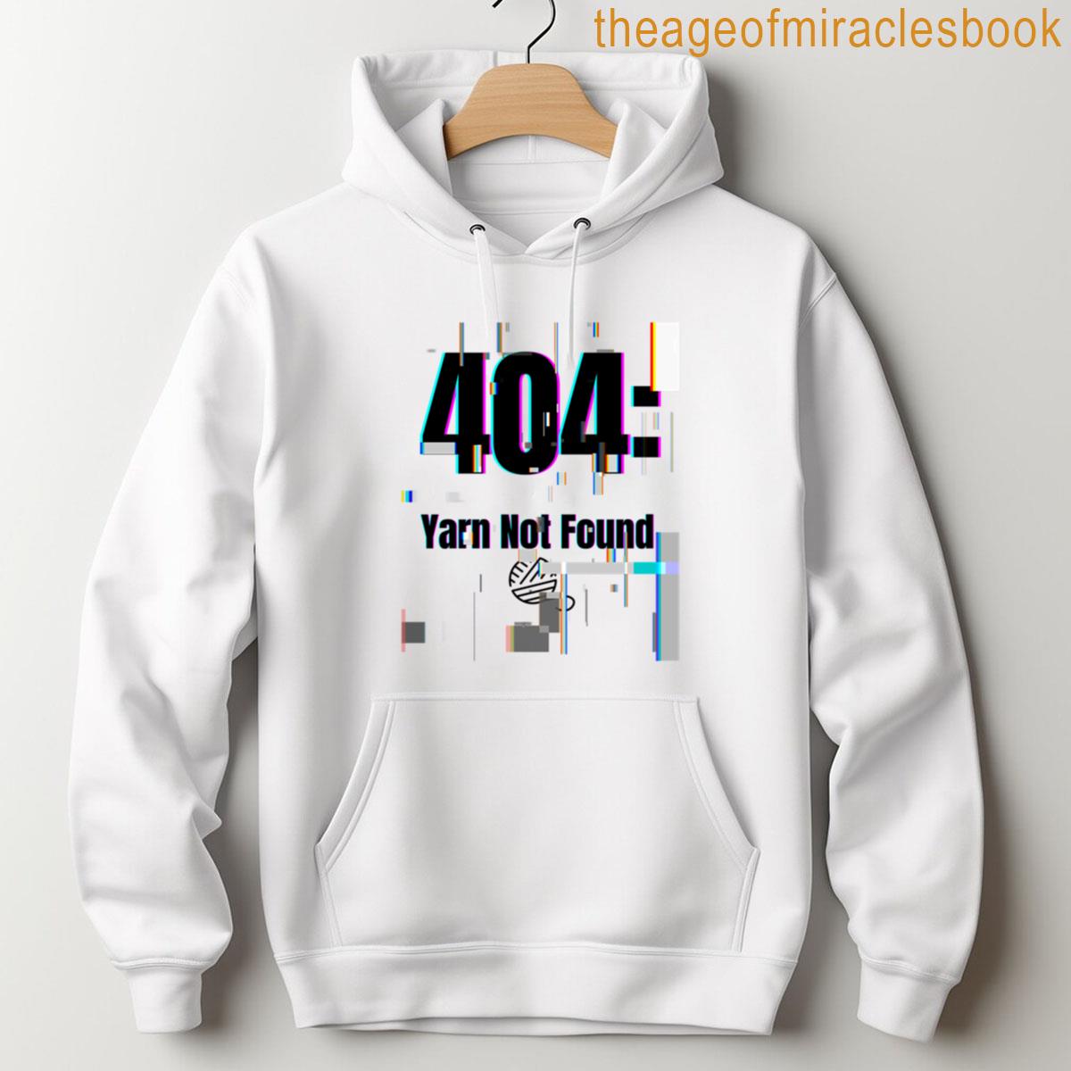 Alternative view of 404 Yarn Not Found Funny Crochet Gamer Mom Glitch T-shirt