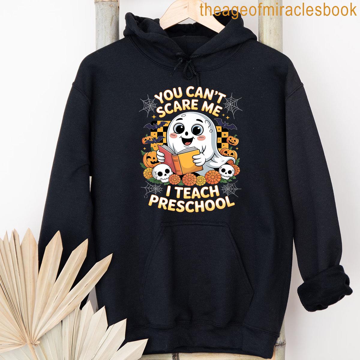 Alternative view of You Cant Scare Me I Teach Preschool Teacher Halloween Ghost Premium T-shirt