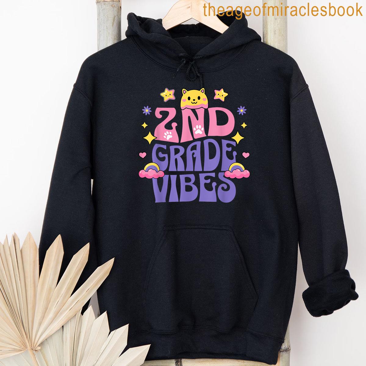 Alternative view of 2nd Grade Vibes Cat Kitten Love Back To School Girls T-shirt